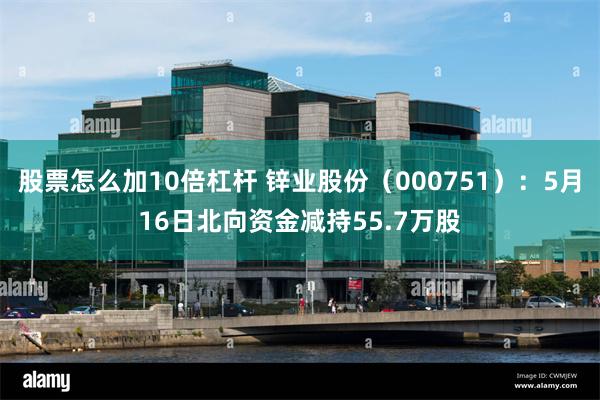 股票怎么加10倍杠杆 锌业股份（000751）：5月16日北向资金减持55.7万股